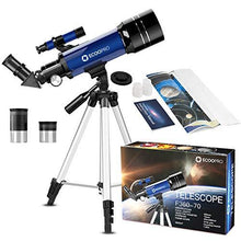 Load image into Gallery viewer, Telescope for Kids Beginners Adults, 70mm Astronomy Refractor Telescope with Adjustable Tripod - Perfect Telescope Gift for Kids
