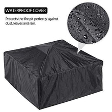 Load image into Gallery viewer, Yaheetech Multifunctional Fire Pit Table 32in Square Metal Firepit Stove Backyard Patio Garden Fireplace for Camping, Outdoor Heating, Bonfire and Picnic
