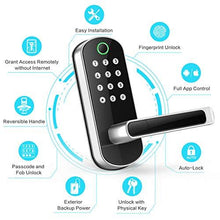 Load image into Gallery viewer, Sifely Keyless Entry Door Lock, Keypad Door Lock, Keyless Door Lock, Fingerprint Door Lock, Biometric Door Lock, Keypad Entry Door Lock, Passcode Code Door Lock, Digital Smart Door Lock (Smart Lock)
