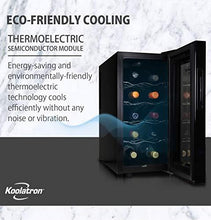 Load image into Gallery viewer, Koolatron Urban Series 10 Bottle Wine Cooler, Thermoelectric Wine Fridge, 1 cu. ft. Freestanding Wine Cellar for Small Kitchen, Apartment, Condo, Cottage, RV
