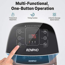 Load image into Gallery viewer, RENPHO Foot Spa Bath Massager, Motorized Massage, Fast Heating, and Powerful Bubble Jets, Automatic Shiatsu Massaging Rollers, Pedicure for Tired Feet, Relieve Feet Muscle Pain, Fathers Day Gifts
