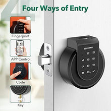Load image into Gallery viewer, SECURAM Touch Smart Lock Deadbolt, Keyless Entry Door Lock with Fingerprint, Touchpad, High-Security Keys, Remote Control, Voice Control via Alexa, Easy Installation, Auto-relock and Alarm
