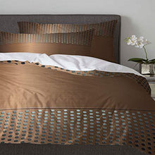 Load image into Gallery viewer, Pink Sky Cute Duvet Cover Set Kids Bedding Set for Girls Boys,Copper Metal Mesh Texture Pattern Women Men Comforter Cover Sets,Include 1 Comforter Cover with 2 Pillow Cases King
