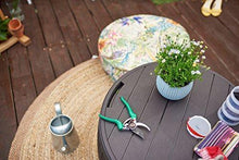 Load image into Gallery viewer, Keter Circa 37 Gallon Round Deck Box, Patio Table for Outdoor Cushion Storage, Brown
