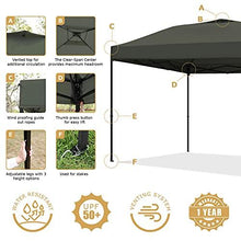 Load image into Gallery viewer, Leader Accessories Pop Up Canopy Tent 10'x10' Canopy Instant Canopy Shelter Straight Leg Including Wheeled Carry Bag,Grey
