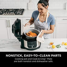 Load image into Gallery viewer, Ninja OS301 Foodi 10-in-1 Pressure Cooker and Air Fryer with Nesting Broil Rack, 6.5 Quart, Stainless Steel
