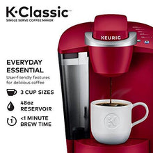 Load image into Gallery viewer, Keurig K-Classic Coffee Maker, Single Serve K-Cup Pod Coffee Brewer, 6 to 10 Oz. Brew Sizes, Rhubarb
