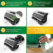 Load image into Gallery viewer, FoodSaver FM5200 2-in-1 Automatic Vacuum Sealer Machine with Express Bag Maker | Safety Certified | Silver, 9.3 x 17.6 x 9.6 inches
