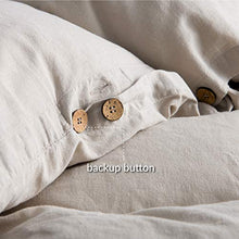Load image into Gallery viewer, Bedsure Linen Duvet Cover King 55% Cotton 45% Linen Duvet Cover Set - 3 Pieces Comforter Cover Set (104 x 90 inchs,No Comforter Included)
