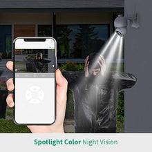 Load image into Gallery viewer, Pan Tilt Battery Powered Wireless Security Camera Outdoor 355° 2.4G WiFi Home Surveillance System with Spotlight Color Night Vision and Motion Detection-Soliom S800
