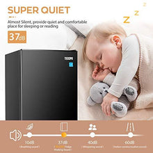 Load image into Gallery viewer, TECCPO Mini Fridge with Freezer TAMF32, 3.1 Cu.Ft, Low Noise, Energy Star, 6 Settings Temperature Adjustable, Mini Fridge for Bedroom, Dorm
