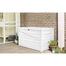 Load image into Gallery viewer, Keter XXL 230 Gallon Deck Storage Box Outdoor Patio Container ~ White

