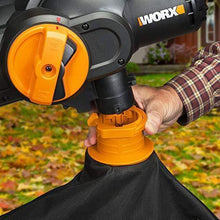 Load image into Gallery viewer, WORX WG512 Trivac 2.0 Electric 12-amp 3-in-1 Vacuum Blower/Mulcher/Vac, Black and Orange
