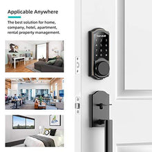 Load image into Gallery viewer, [2021 Newest] Keyless Entry Deadbolt Door Lock, hornbill Smart Lock Front Door, Electronic Door Locks with Keypad, Digital Auto Lock Bluetooth Door Locks for Homes Bedroom Office
