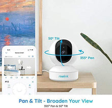 Load image into Gallery viewer, Home Security Camera System, Reolink 3MP HD Plug-in Indoor WiFi Camera, Pan Tilt Pet Camera, Baby Monitor, Night Vision, 2 Way Audio, Motion Alerts, 7 Day Free Cloud/Local SD Card Storage, E1(2 Pack)
