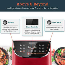 Load image into Gallery viewer, COSORI Air Fryer(100 Recipes, Rack &amp; 4 Skewers) Oilless Oven Cooker 13 Functions, Preheat &amp; Shake Reminder, LED Touch Screen, 3.7 QT, Digital-Burgundy Red
