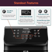 Load image into Gallery viewer, COSORI Air Fryer(100 Recipes), 12-in-1 Large XL Air Fryer Oven with Upgrade Customizable 10 Presets, Preheat, Shake Reminder, Digital Hot Oilless Cooker, 5.8QT, Black
