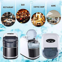 Load image into Gallery viewer, Kismile Countertop Ice Maker Machine,26Lbs/24H Compact Ice Makers,Portable Ice Cube Maker with self-Cleaning
