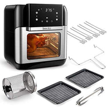 Load image into Gallery viewer, Innsky Air Fryer, 10.6-Quarts Air Oven, Rotisserie Oven, 1500W Electric Air Fryer Oven with LED Digital Touchscreen, 10-in-1 Countertop Oven with Dehydrator &amp; Rotisserie, 6 Accessories &amp; 32+ Recipes

