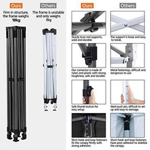 Load image into Gallery viewer, YAHEETECH 10x10 Pop up Canopy Tent - Heavy Duty Waterproof Adjustable Commercial Instant Canopy, Camping Canopy with Wheeled Bag, Canopy Sandbags x4, Tent Stakesx4 - Black
