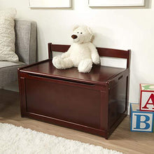Load image into Gallery viewer, Melissa &amp; Doug Wooden Toy Chest - Natural &amp; Wooden Toy Chest - Espresso
