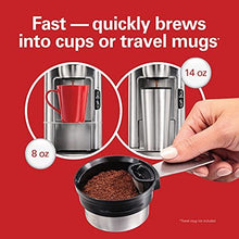 Load image into Gallery viewer, Hamilton Beach Scoop Single Serve Coffee Maker, Fast Brewing, Stainless Steel (49981A)

