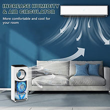 Load image into Gallery viewer, 3-1 Evaporative Air Cooler Bladeless Fan w/Cooling &amp; Humidification Function with Remote Control 4 Modes and 3 Wind Speed 45°Oscillation with 1 Gallon Water Tank for Bedroom Living Rooms Office
