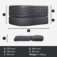 Load image into Gallery viewer, Logitech Ergo K860 Wireless Ergonomic Keyboard with Wrist Rest - Split Keyboard Layout for Windows/Mac, Bluetooth or USB Connectivity
