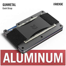 Load image into Gallery viewer, The Ridge Wallet Authentic | Minimalist Metal RFID Blocking Wallet with Cash Strap | Wallet for Men | RFID Minimalist Wallet, Slim Wallet (Gunmetal)
