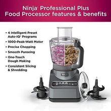 Load image into Gallery viewer, Ninja BN601 Professional Plus Food Processor 1000-Peak-Watts with Auto-iQ Preset Programs Chop Puree Dough Slice Shred with a 9-Cup Capacity and a Silver Stainless Finish
