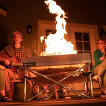 Load image into Gallery viewer, Pop-Up Fire Pit | Portable and Lightweight | Fullsize 24 Inch | Weight 8 lbs. | Never Rust Fire Pit | Included Heat Shield for Leave No Trace Fires (Pop-Up Fire Pit + Heat Shield)

