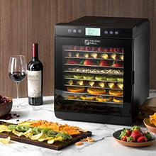 Load image into Gallery viewer, Magic Mill Food Dehydrator Machine - Digital Adjustable Timer | Temperature Control | Keep Warm Function | Dryer for Jerky, Herb, Meat, Beef, Fruit and To Dry Vegetables | 10 Stainless Steel trays

