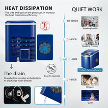 Load image into Gallery viewer, VIVOHOME Electric Portable Compact Countertop Automatic Ice Cube Maker Machine 26lbs/day Navy Blue
