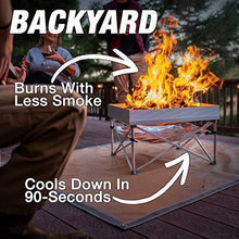 Load image into Gallery viewer, Pop-Up Fire Pit | Portable and Lightweight | Fullsize 24 Inch | Weight 8 lbs. | Never Rust Fire Pit | Included Heat Shield for Leave No Trace Fires (Pop-Up Fire Pit + Heat Shield)
