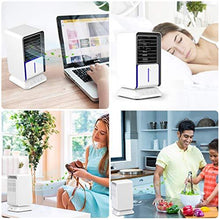 Load image into Gallery viewer, infray Portable Air Conditioner Fan, Personal Mini Evaporative Air Cooler, Oscillating Space Air Cooler Desk Fan Mist Humidifier with 3 speeds, 2/4/6H Timer for Small Home Room Office Dorm
