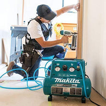 Load image into Gallery viewer, Makita MAC210Q Quiet Series, 1 HP, 2 Gallon, Oil-Free, Electric Air Compressor
