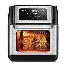 Load image into Gallery viewer, CROWNFUL 10-in-1 Air Fryer Toaster Oven, Convection Roaster with Rotisserie &amp; Dehydrator, 10.6 Quart, Digital LCD Touch Screen, Accessories and Recipe Included
