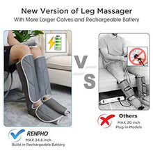 Load image into Gallery viewer, RENPHO Leg Massager for Relaxation, Compression Massage for Foot and Calf , with 3 Intensity 2 Modes, Useful for Circulation and Leg Muscle Fatigue Relief, Mothers Day Gifts
