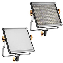 Load image into Gallery viewer, Neewer 2 Packs Dimmable Bi-Color 480 LED Video Light and Stand Lighting Kit Includes: 3200-5600K CRI 96+ LED Panel with U Bracket, 75 inches Light Stand for YouTube Studio Photography, Video Shooting
