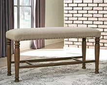 Load image into Gallery viewer, Signature Design by Ashley Lettner Counter Height Upholstered Dining Room Bench, Brown

