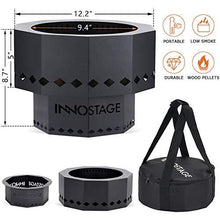 Load image into Gallery viewer, Patented Smokeless Fire Bowl Pit for Outdoor Wood Pellet Burning Spark with Portable Carrying Bag, Firepit Grill of Fireplace Stove for Picnic Camping Cooking on Beach - S
