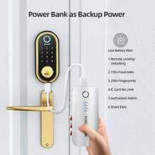 Load image into Gallery viewer, hornbill Smart Lock Deadbolt, Fingerprint Door Lock with Touchscreen Keypad, Bluetooth Electronic Keyless Entry Door Lock, Featuring Auto Lock, APP Control, Works with Alexa, Google Assistant
