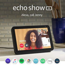 Load image into Gallery viewer, Echo Show 8 (1st Gen, 2019 release) -- HD smart display with Alexa – Unlimited Cloud Photo Storage – Digital Photo Display - Charcoal
