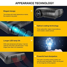 Load image into Gallery viewer, WiFi Projector, WiMiUS Newest P20 8000L Native 1080P Projector Support 4K, Bluetooth Transmitter ±50° Correction, Zoom, 10W Speaker Compatible with PC PS4 USB Fire TV Stick Smartphones Indoor Outdoor
