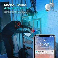 Load image into Gallery viewer, HeimVision PTZ Security Camera Outdoor, 2x2MP Ultra HD Dual Lens, Pan/Tilt/12X Zoom, 360° View, Wi-Fi Wireless Camera with Floodlights, Color Night Vision, 2-Way Audio, Motion Detection, Weatherproof
