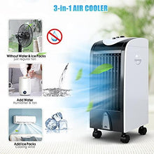 Load image into Gallery viewer, Toolsempire 3-IN-1 Evaporative Air Cooler, 24” Portable Air Cooling Fan,Super Quiet Humidifier Misting Fan for Home Office Bedroom
