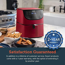 Load image into Gallery viewer, COSORI Air Fryer(100 Recipes, Rack &amp; 4 Skewers) Oilless Oven Cooker 13 Functions, Preheat &amp; Shake Reminder, LED Touch Screen, 3.7 QT, Digital-Burgundy Red
