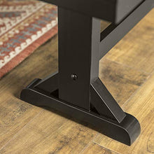 Load image into Gallery viewer, Walker Edison Solid Wood Black Dining Bench
