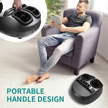 Load image into Gallery viewer, Nekteck Foot Massager Machine with Heat, Shiatsu Foot Massager with Handle Design, 6 Mode with Kneading Rolling, Air Compression and Built-in Heat Function,Relax for Home or Office Use,Fit to Size 12
