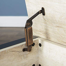 Load image into Gallery viewer, Walker Edison Julian Rustic Farmhouse Lift Top Entry Bench with Bottom Rack, 48 Inch - White Oak
